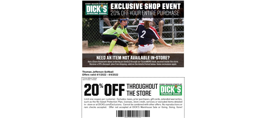 Dick's Sporting Good Day Spring COMING SOON!!!!!